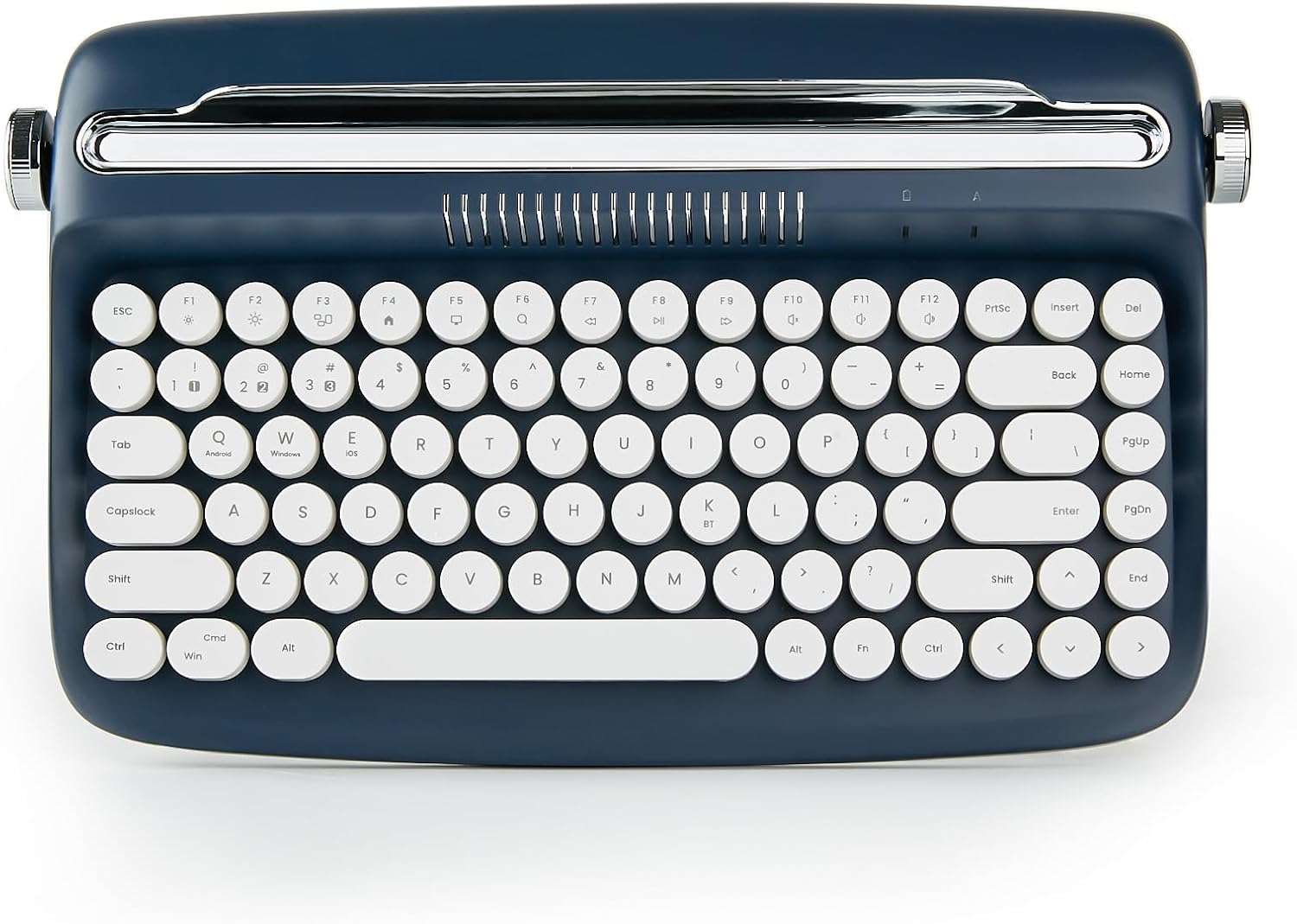 Teclado con forma de máquina de escribir