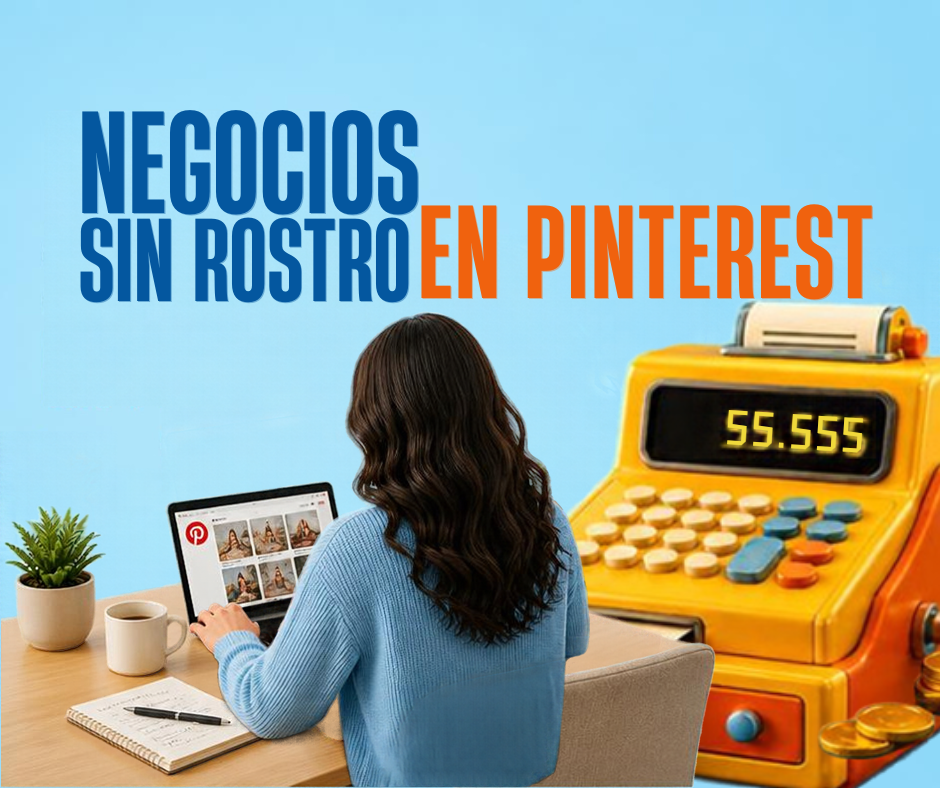 Portada del taller Negocios sin rostro en Pinterest